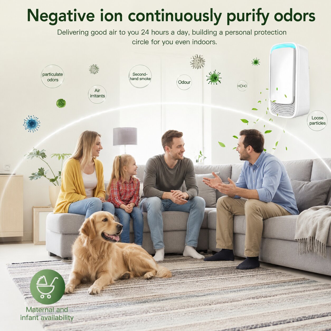 CleaniFlow™ Ionic Air Purifier