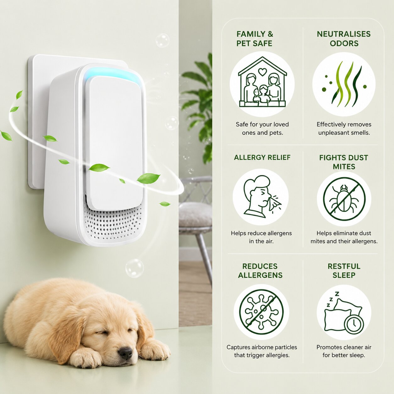 CleaniFlow™ Ionic Air Purifier
