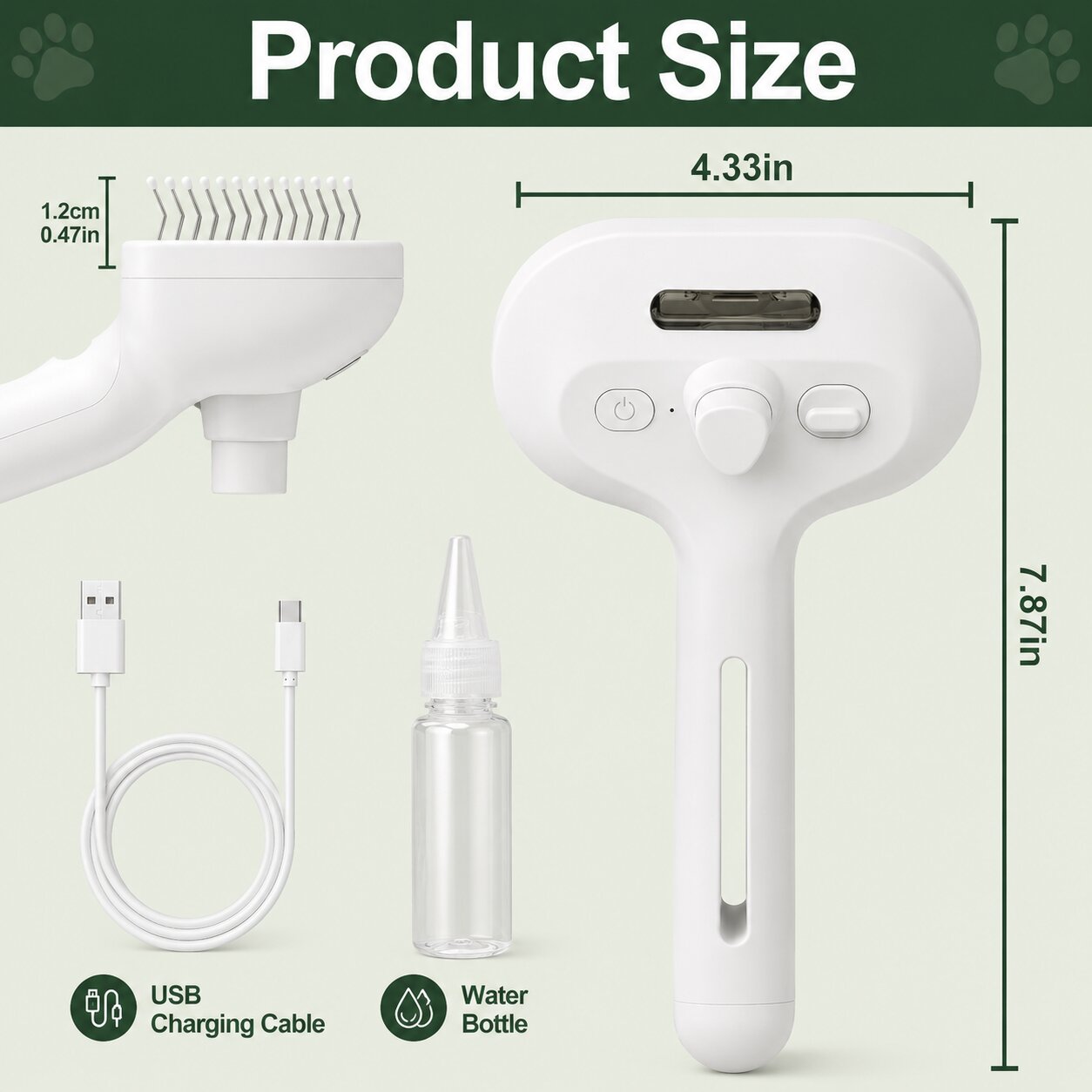 MistGroom™ Steam Brush | Your Dog Will Actually Ask to Be Brushed.