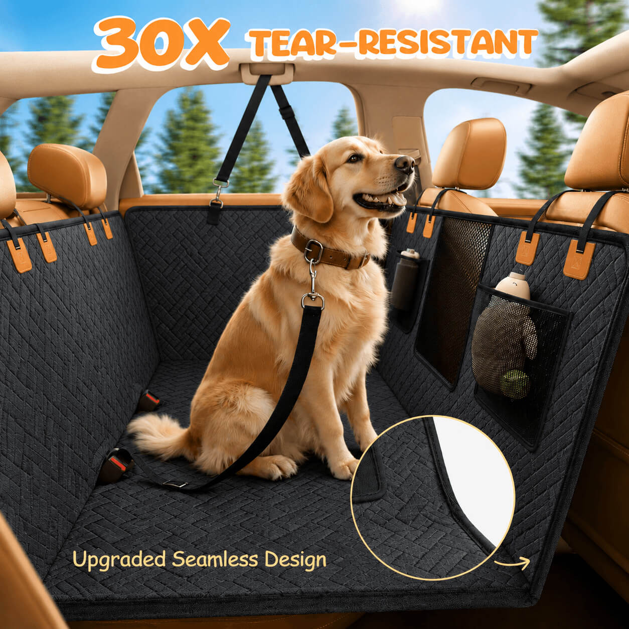 RoverGuard™ Hard Bottom Dog Car Seat Cover