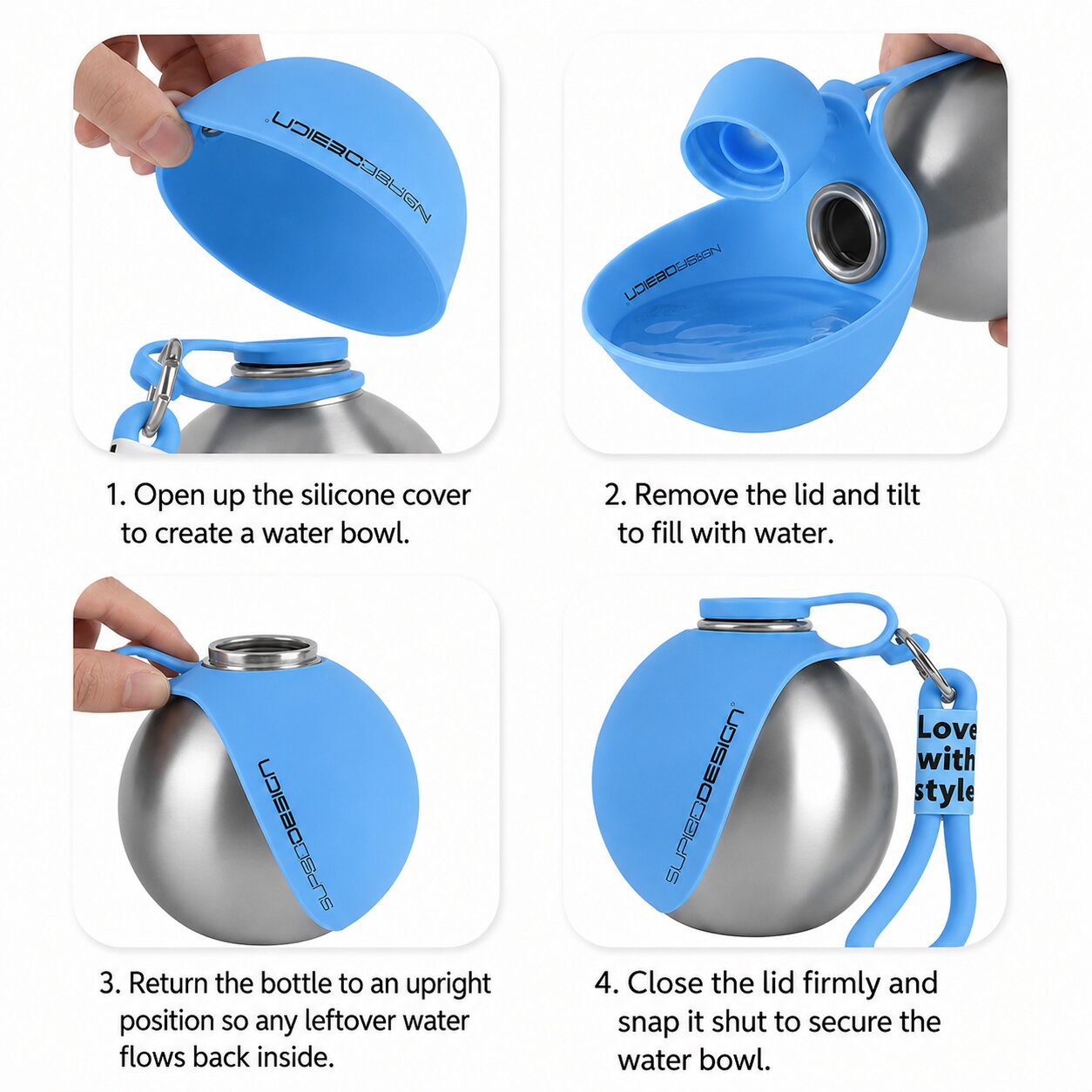 HydroMate™ - The Dog Water Bottle For Aussie Adventures