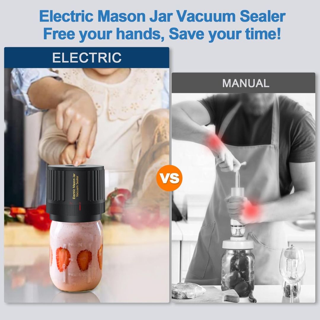 Mason Jar Sealer vs Manual Sealer